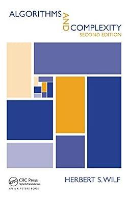 Algorithms and Complexity by Wilf, Herbert S. | Hardcover | Computers