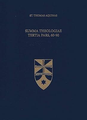 Summa Theologiae Tertia Pars, 60-90 by Thomas, Aquinas, Saint | Leather_Bound | History 2