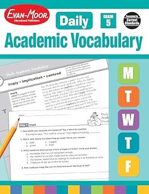 Daily Academic Vocabulary, Grade 5 | Paperback | Juvenile Nonfiction