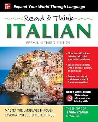 Read & Think Italian, Premium Third Edition by Think Italian! Magazine | Paperback | Foreign Language Study