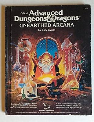 Unearthed Arcana (Official Advanced Dungeons and Dragons) by Gygax, Gary | Hardcover | Role-Playing