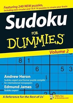 Sudoku For Dummies 2 by James, Edmund; Heron, Andrew | Paperback | Games & Activities
