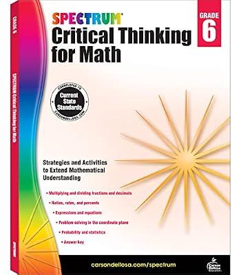 Spectrum Critical Thinking for Math, Grade 6 by Spectrum | Paperback | Juvenile Nonfiction
