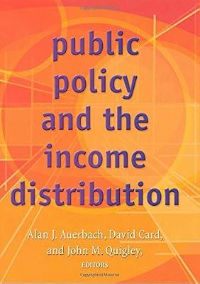 Public Policy and the Income Distribution | Hardcover | Poverty & Unemployment