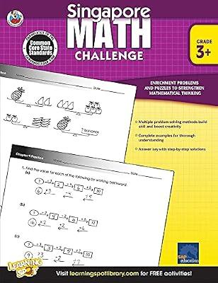 Singapore Math Challenge, Grades 3 - 5 by Frank Schaffer Publications | Paperback | Juvenile Nonfiction