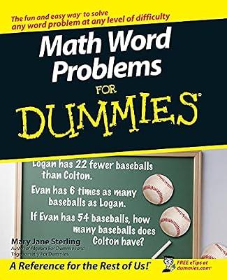 Math Word Problems for Dummies by Sterling, Mary Jane | Paperback | Mathematics