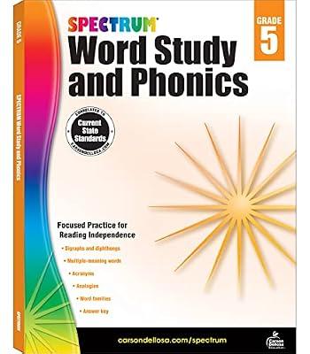 WORD STUDY & PHONICS GR5 by Spectrum | Paperback | Juvenile Nonfiction