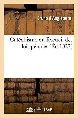 Catéchisme Ou Recueil Des Lois Pénales by D' Angleterre, Bruno | Paperback | Jurisprudence & General Issues