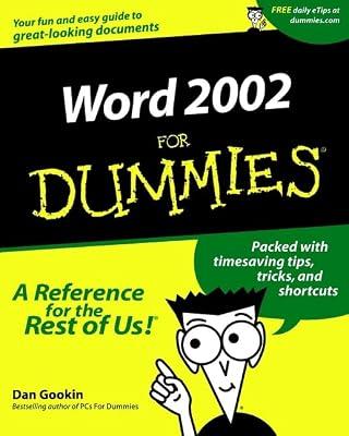 Word 2002 For Dummies (For Dummies Series) by Gookin, Dan | Paperback | Microsoft Word