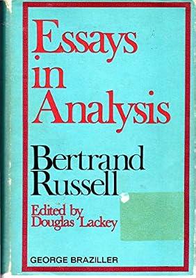 Essays in Analysis by Russell, Bertrand | Hardcover
