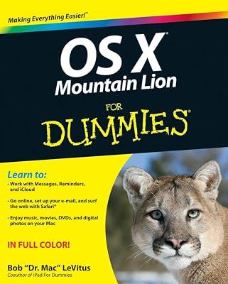 OS X Mountain Lion For Dummies by LeVitus, Bob | Paperback | Macintosh Os