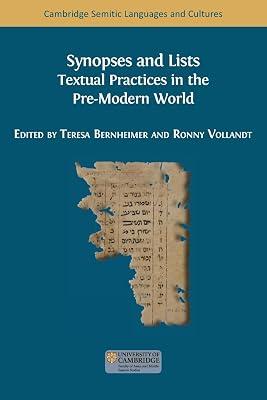 Synopses and Lists: Textual Practices in the Pre-Modern World | Paperback | Literary Criticism 2