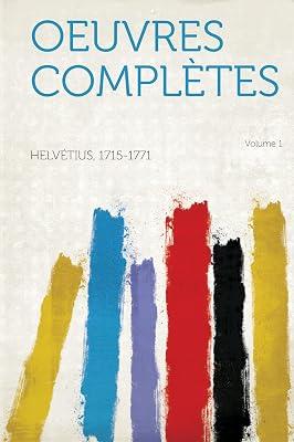 Oeuvres Complètes (Volume 1) by Helvétius | Paperback | History 2
