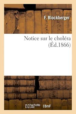 Notice Sur Le Choléra by Blockberger, F | Paperback | History Of Medicine 2