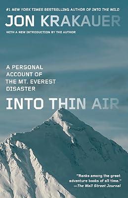 INTO THIN AIR: A Personal Account of the Mt. Everest Disaster by Krakauer, Jon | Paperback | Sports & Recreation 2