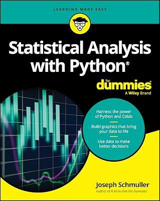 Statistical Analysis With Python for Dummies (For Dummies (Computer/Tech)) by Schmuller, Joseph | Paperback | Computers 2
