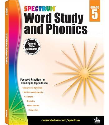 WORD STUDY & PHONICS GR5 by Spectrum | Paperback | Juvenile Nonfiction 2