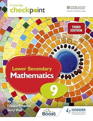 Checkpoint Lower Secondary Mathematics Student's Book 9, 3/e by Pimentel, Frankie | Paperback | Educational: Mathematics And Numeracy 2