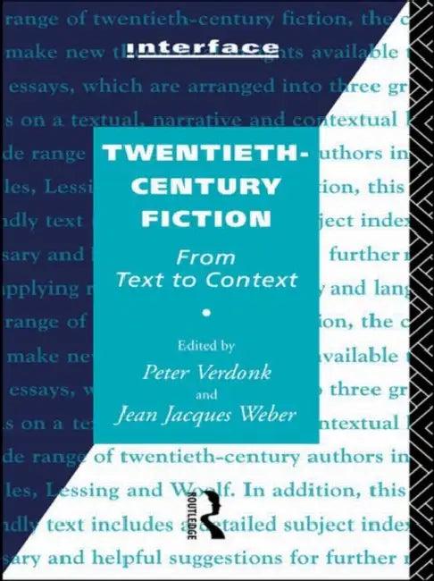 Twentieth-Century Fiction (English, Verdonk Peter)