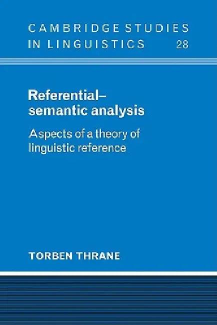 Referential-Semantic Analysis (English, Torben Thrane)