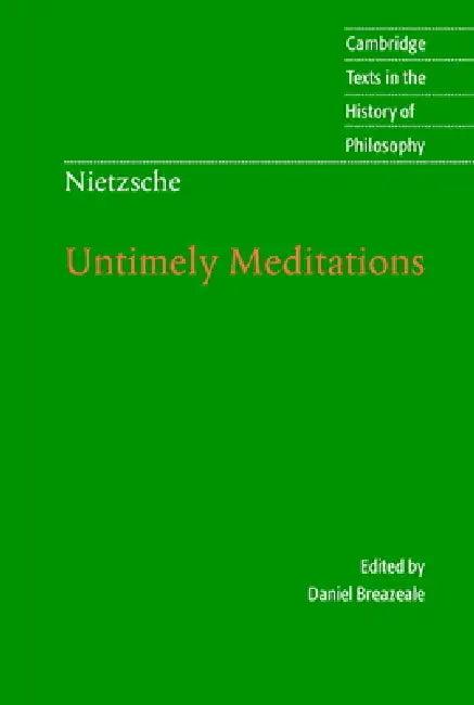 Nietzsche (English, Friedrich Nietzsche | Daniel Breazeale | R. J. Hollingdale)