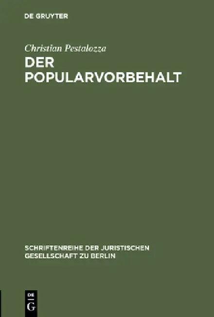 Der Popularvorbehalt (English, Christian Pestalozza)