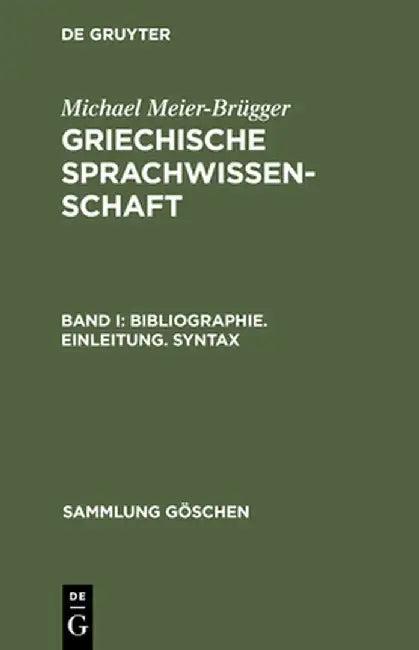 Bibliographie. Einleitung. Syntax (English, Michael Meier-Brugger)