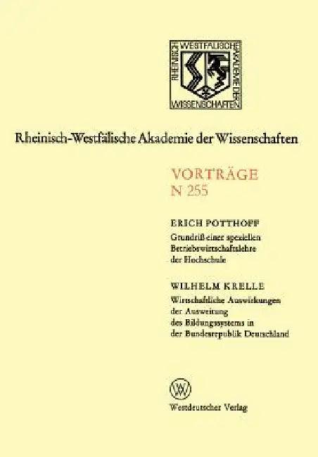 Natur-, Ingenieur- Und Wirtschaftswissenschaften (English, Erich Potthoff)