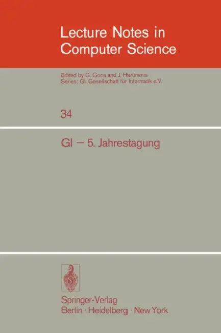 GI - 5. Jahrestagung (English, J. Mühlbacher)