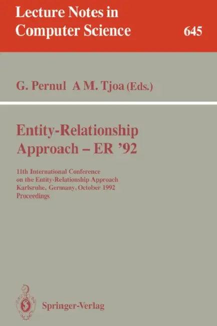 Entity-Relationship Approach - Er '92 (English, Günther Pernul | A. Min Tjoa)