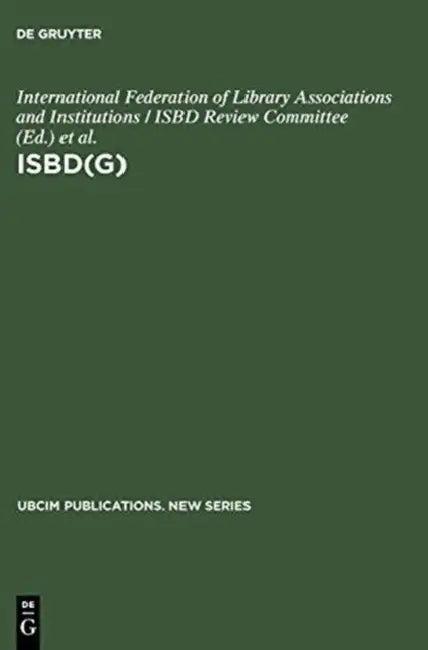 Isbd(g) (English, International Federation of Library Asso | International Federation of Library Asso)