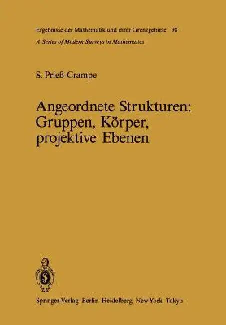 Angeordnete Strukturen (English, S. Priess-Crampe)