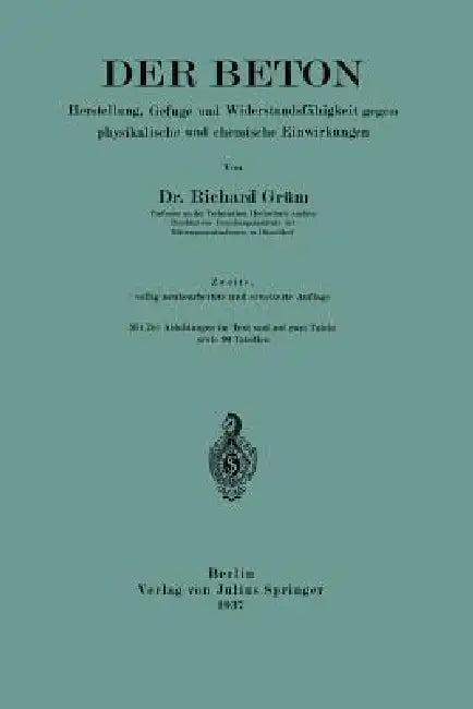 Der Beton (English, Richard Grün)