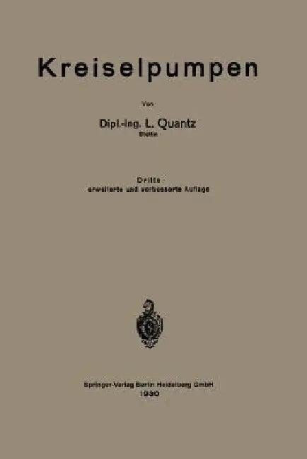 Kreiselpumpen (English, Ludwig Quantz)