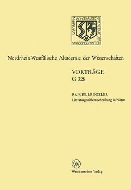 Literaturgeschichtsschreibung in Nöten. Überlegungen zur Geschichte der englischen Literatur des 20. (English, Rainer Lengeler)