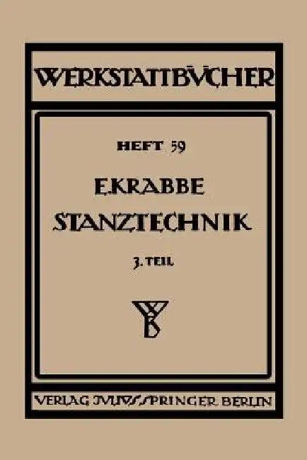 Stanztechnik (English, Erich Krabbe)