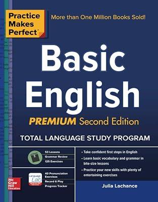 Basic English (Practice Makes Perfect) by Lachance, Julie | Paperback | Elt: Learning Material & Coursework 2