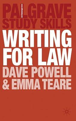 Writing for Law: 21 (Palgrave Study Skills) by Powell, Dave; Teare, Emma | Paperback | Law 2