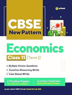 CBSE New Pattern Economics Class 11 for 2021-22 Exam (MCQs based book for Term 1) (Old Edition) by Pratima Jain Roy | Paperback 2