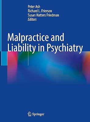 Malpractice and Liability in Psychiatry | Hardcover | Psychiatry 2