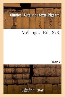 Melanges. Tome 2 by Pigeard, Charles | Paperback | History 2