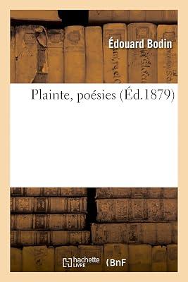 Plainte, Posies by Bodin, Edouard | Paperback | Classic Fiction (Pre C 1945) 2