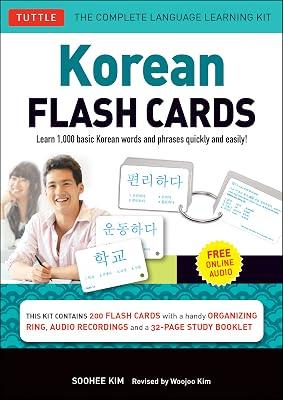 Korean Flash Cards Kit: Learn 1,000 Basic Korean Words and Phrases Quickly and Easily! (Hangul & Romanized Forms) (Audio-CD Included) by Kim, Soohee | Cards | Language Study 2