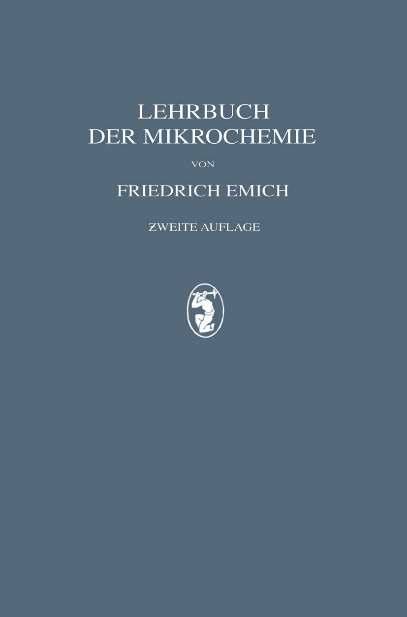 Lehrbuch Der Mikrochemie (English, Friedrich Emich) - Image 2 - GlowMirror