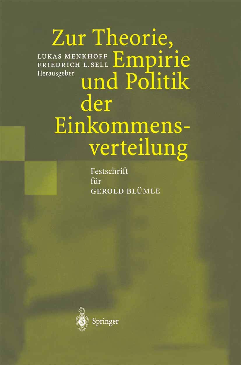 Zur Theorie, Empirie Und Politik Der Einkommensverteilung (English, Lukas Menkhoff | Friedrich L. Sell) - Image 2 - GlowMirror