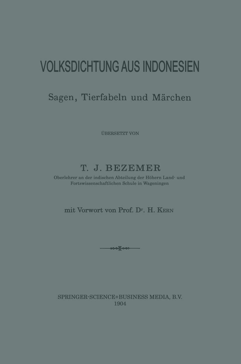 Volksdichtung Aus Indonesien (English, Tammo Jacob Bezemer) - Image 2 - GlowMirror