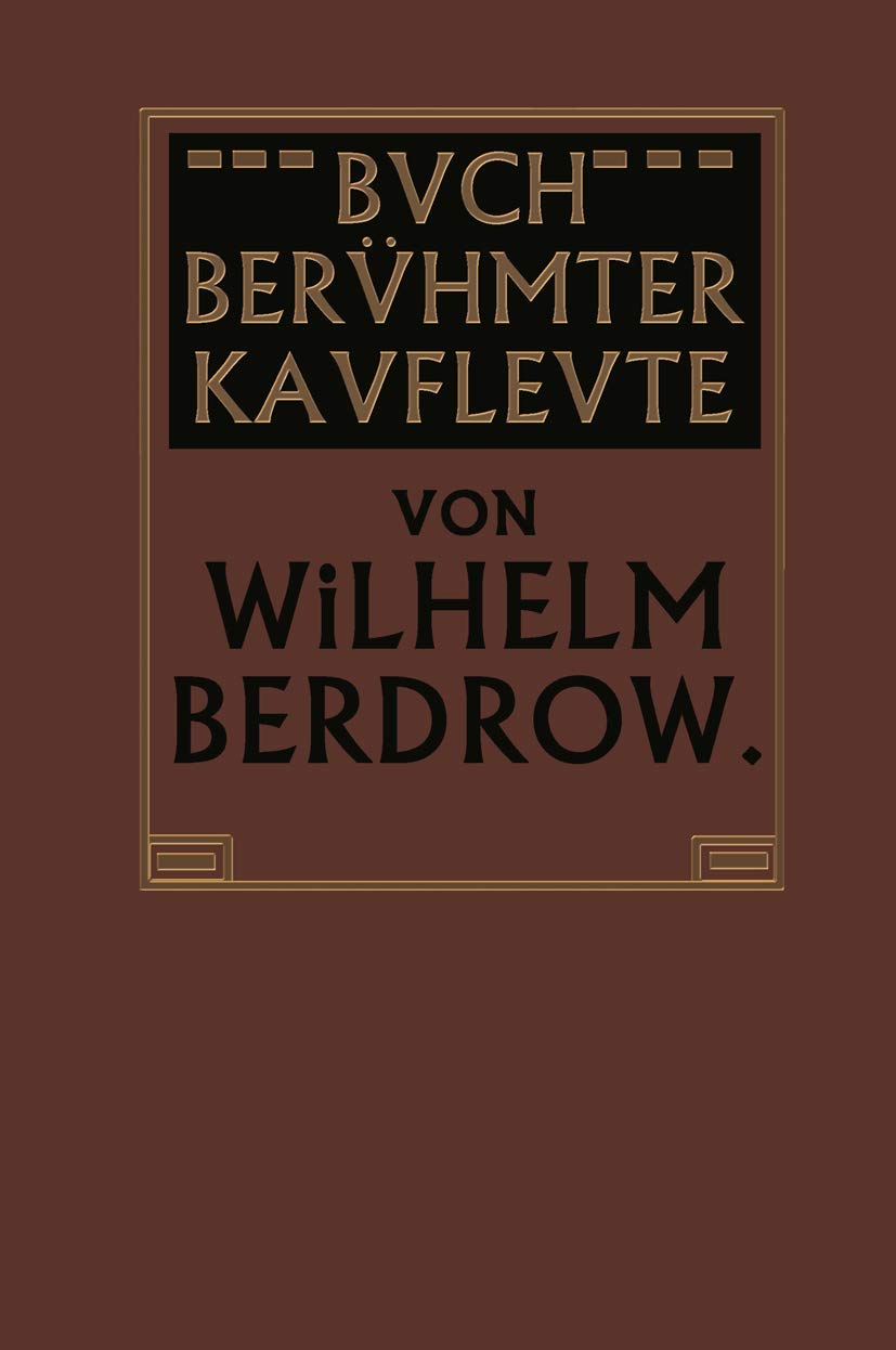 Buch Berühmter Kaufleute (English, Wilhelm Berdrow) - Image 2 - GlowMirror