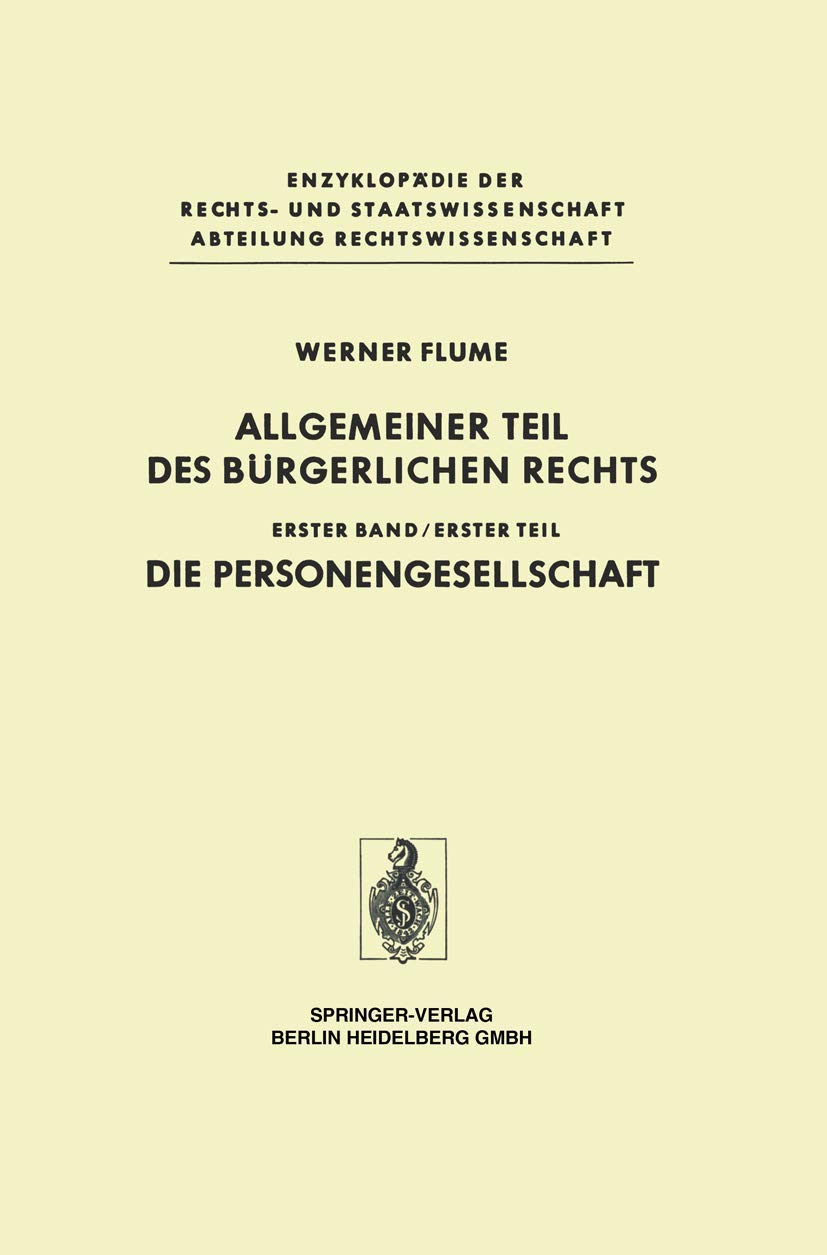 Allgemeiner Teil Des Bürgerlichen Rechts (English, Werner Flume) - Image 2 - GlowMirror