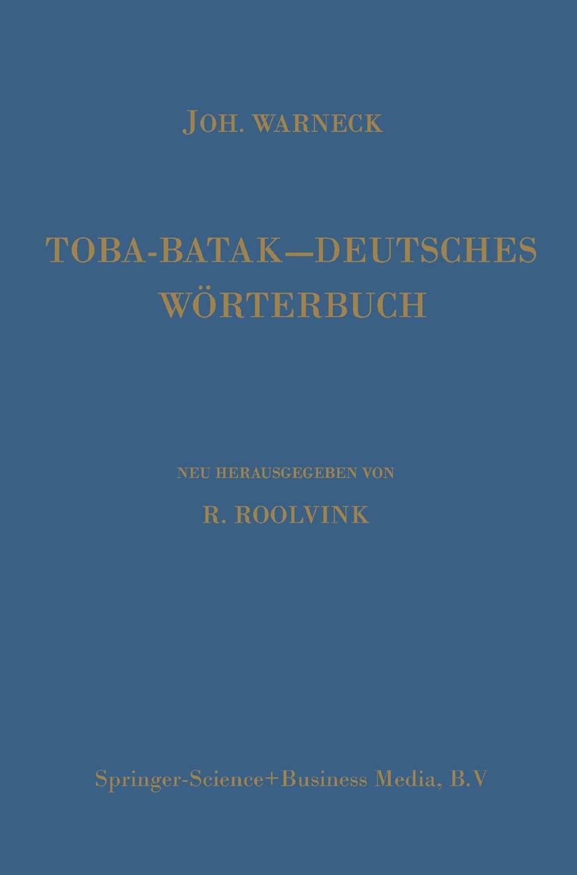 Toba-Batak--Deutsches Wörterbuch (English, Johannes Gustav Warneck | Johannes Winkler | R. Roolvink) - Image 2 - GlowMirror