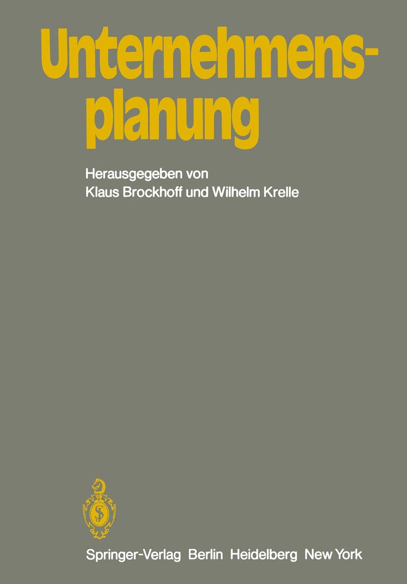 Unternehmensplanung (English, K. Brockhoff | W. Krelle) - Image 2 - GlowMirror